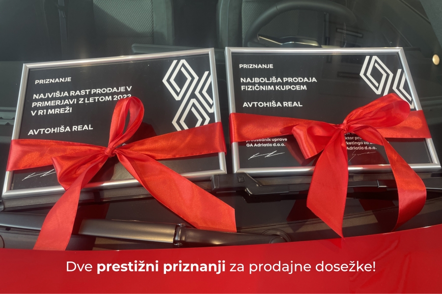 Dve prestižni priznanji za Avtohišo Real