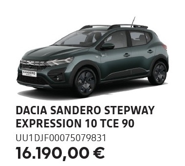 Dacia Sandero Stepway Expression